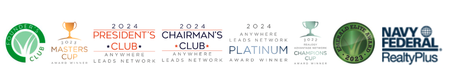 Images of various awards Charlene has earned